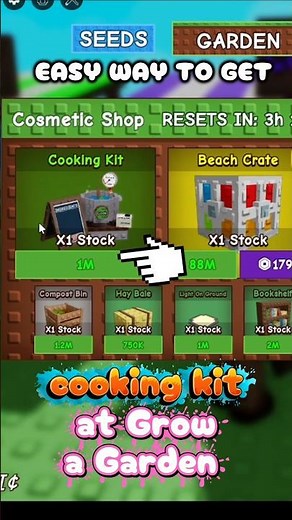 Easy Way To Get COOKING KIT at Grow a Garden Roblox