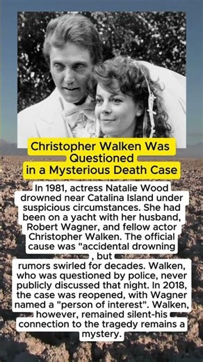Christopher Walken Was Questioned in a Mysterious Death Case