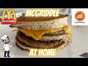 McGriddle on Blackstone griddle - McDonald’s sausage McGriddle at home