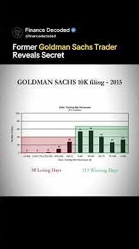 Former Goldman Sachs Trader Reveals Secret