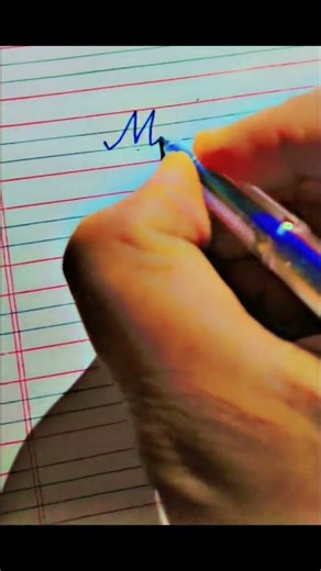 how to write cursive writing letter M#cursive writing ##cursive handwriting #viralshort