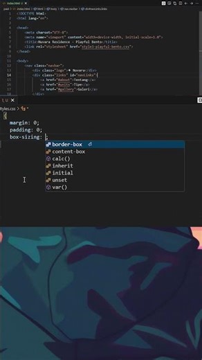 Modern Landing Page 🔥HTML CSS JS Only #shorts #shortvideo