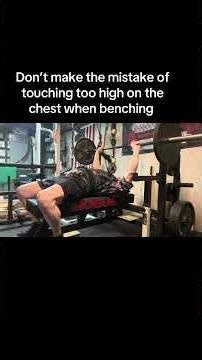 Benchpress tips. Don’t flare out the elbows and make the mistake of touching too high on the chest.