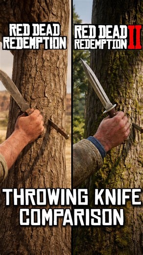 Throwing Knife Detail | RDR1 vs RDR2 | K in Game