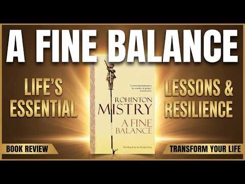 A Fine Balance by Rohinton Mistry | Summary & Life Lessons