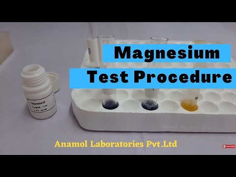 MAGNESIUM Test Procedure | MAGNESIUM Reagent | MAGNESIUM Biochemistry Reagent Test Video