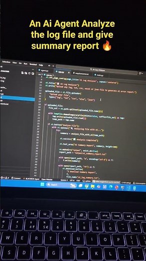 An Ai Agent Analyze the log file and give summary report #ai #ml #llm #aiagents #python #datascience