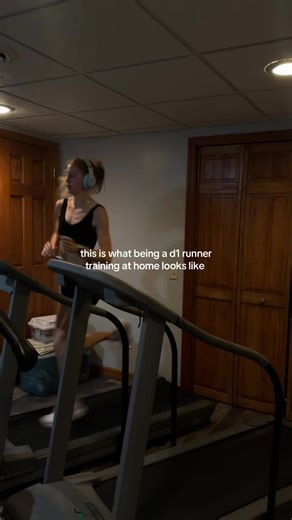 why use 1 treadmill when you could use 2? POV you are from Buffalo and have now had 2 storms so the only option is to do the fartlek workout in your basement with the 30 year old treadmills.. back to the roots #d1runner #wintertraining #treadmillworkout #runningworkout #ncaaathlete