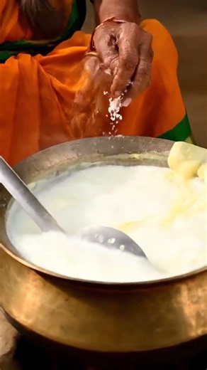 Village Granny Making Traditional Rabri in Clay Pot | Pure Desi Sweet #rabri #villagefood #desi🍯🥛