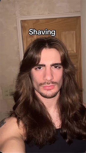 RYAN HARRIS on Instagram: "#explore #rock #longhair #alt #viralreels #shaving"