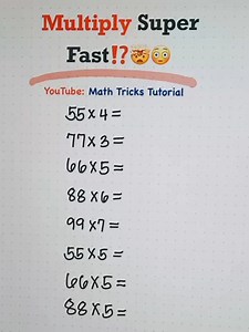 BASIC Multiplication HACKS‼️ Follow & Like our Page for MORE Tricks Videos! 🔴 Facebook: Math Tricks Tutorial 👇👇👇 https://www.facebook.com/MathTricksTutorial 🔴 Facebook Group: Math Tricks Tutorial 👇👇👇 https://www.facebook.com/groups/851236926077371/?ref=share_group_link 🔴 YouTube: Math Tricks Tutorial 👇👇👇 https://www.youtube.com/@MathTricksTutorialVideos 🔴 Instagram: Math Tricks Tutorial 👇👇👇 https://www.instagram.com/math_tricks_tutorial/ 🔴TikTok: Math Tricks Tutorial 👇👇👇 http