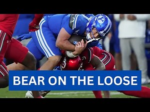 There's a Bear on the Loose in Provo | BYU's Bear Bachmeier Runs Over Utah #byufootball #holywar