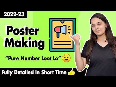 Poster Writing Class 11 | Poster Making | Detailed Explanation + Notes + Topper's Answer