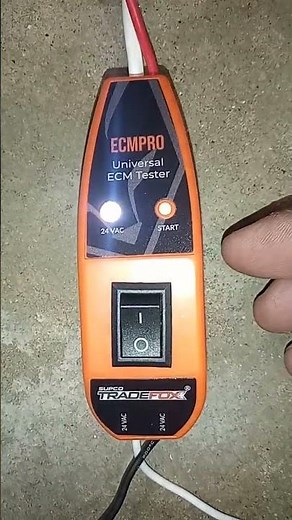 testing a train ECM motor with a #Supco Trade Fox #supco #ecm #hvactechnician
