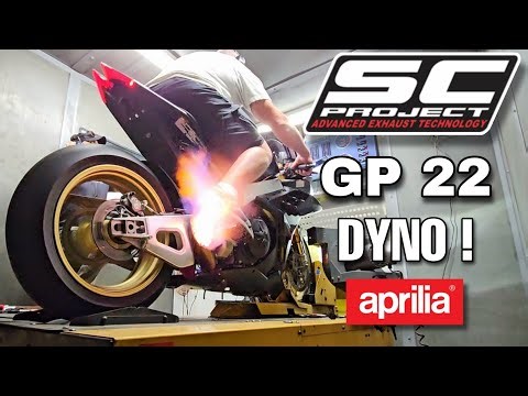 SC Project GP22 Exhaust DYNO | Aprilia