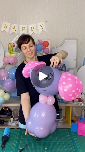 Genballoon | Balloon elephant 🐘. How to make. Free tutorial on our YouTube channel. Link in bio #balloonart #fun #top #lifehacks #tips #balloon... | Instagram