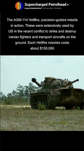 Hellfire missile in action