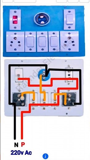 Wiring a 4 Switch 2 Socket 1 Holder and 1 Indicator Board?