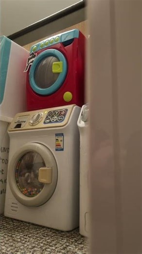 Spin Race: Play Home Vs Mini Red Toy Washer (Who Will Win?) Tell in the comments! #washingmachine