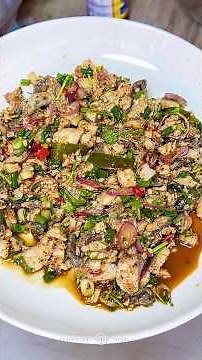 ลาบปลานิล แบบสุก รสเด็ดเผ็ดแซ่บ #ลาบปลานิล #cooking #food