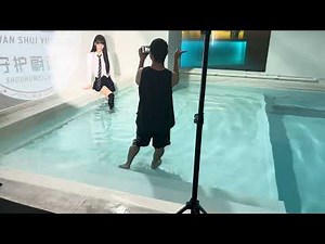 Girl in wet converse high tops