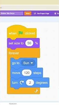 How to Make a Solar System Animation Using SCRATCH #coding #animation