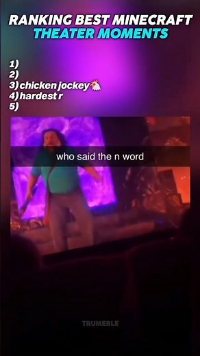 Ranking best minecraft theater moments