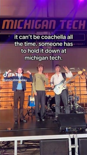 Did you hear the news @almostmonday is playing at Michigan Tech tonight 4-11-26