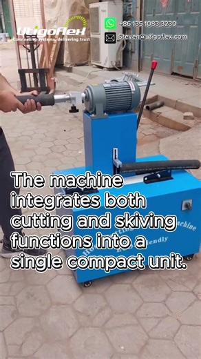 Hose Cutting & Skiving Machine | Precision & Efficiency ⚙️ #rubberhose #hosemachine #hosesupply