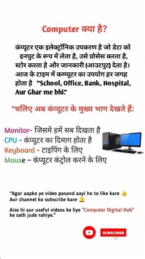 Computer kya hota hai? | Parts of Computer Explained 🔥