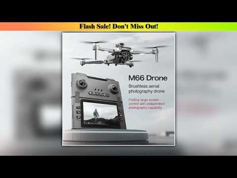 Unboxing M66 Drone 8K Folding Remote Control With Camera And Screen 5G FPV Camera Quadcopter