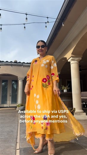 Navjot Sandhu on Instagram: "✨ Capsule 5 is finally here! Wanted to do it earlier but — you know me 😅 last minute, last day again! First off, thank you fam! Thank you to everyone who’s come out to our shows all across California — from Yuba City to LA — you’ve shown so much love and support, and I honestly couldn’t have done this trip without you 💕 This capsule is all about Mul Chanderi embroidered A-line sets with full dupattas — light, elegant, and so easy to wear ✨ Available to ship via USP