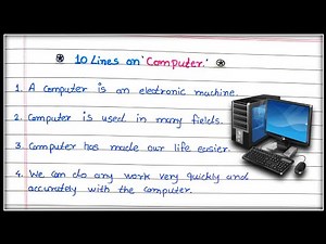 Essay on Computer in English I 10 Line Essay On Computer | Essay Writing