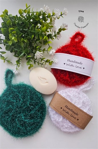 CROCHET PATTERN Bath & Kitchen Scrubby, Video Tutorial Included, 2 Sizes, Reusable Skincare, DIY Gift Idea | English Pdf Beginner Friendly - Etsy