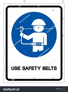 Use Safety Belt Symbol Signvector Illustration Stock Vector (Royalty Free) 1424172587 | Shutterstock