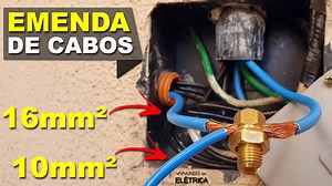 Qual é a sua maior dúvida sobre emenda de cabos grossos? Sabe utilizar um conector Split Bolt? Dá pra emendar um cabo de 16mm² com um de 10mm²? Veja como realizar a emenda correta usando o conector para cabos grossos. #SplitBolt #EmendaDeCabos #EmendaDeFios #ConectorElétrico #ConectorChuveiro #MundoDaElétrica #ParafusoSplitBolt" | Mundo da Elétrica