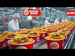 Inside the Burger King Factory: From Fresh Ingredients to Crispy Perfection (Full Process)