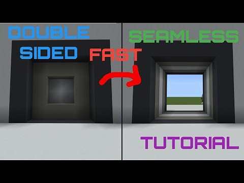 Minecraft bedrock 4x4 vault door tutorial - SEAMLESS & DOUBLE SIDED