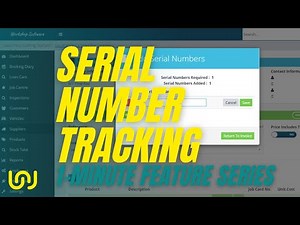 Serial Number Tracking - 1 minute Feature Series