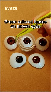 230K views · 1.7K reactions | Green colored contacts on brown eyes 癩 #eyezalens #eyemakeup #Eyeza | Eyeza Lenses | Facebook