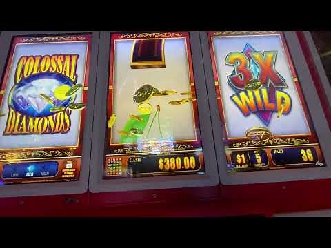 Colossal Diamonds slot play @ Kickapoo Lucky Eagle Casino