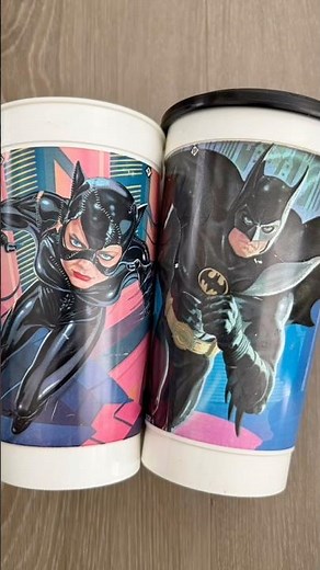 1992 Batman Returns McDonald’s Cups. Still have yours? #batman #batmanreturns #mcdonalds #90s