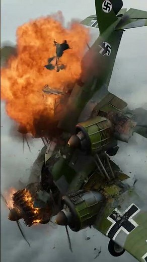 The Bomber Broke Apart Over Britain