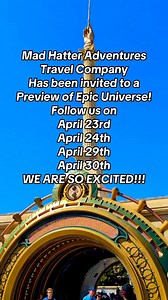 22 reactions | We are so incredibly honored to be invited to see Universal Studios EPIC Universe before it opens on May 22! Be sure to follow us here, Instagram and TikTok as our agency heads to Orlando! We want to thank our travel partners at Universal Destinations for this amazing opportunity to bring so many of our advisors to get hands on experience! | Mad Hatter Adventures | Facebook