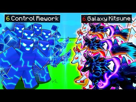 6 Control Rework Vs 6 Galaxy Kitsune Trong Blox Fruits | Roblox