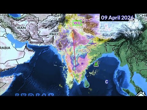 25 Days Weather System Map Forecàst South Asia/22 March 2026 Weather System Update.