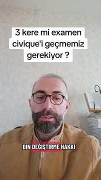 Yurttaşlık sınavı 3 kere mi geçiliyor? #fransa #turc #examencivique #naturalisation #titrededejour