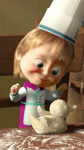 😁😉 ¿Quién quiere figuritas de masa? #Shorts #mashabear #mashaoso #shortsfeed #niños