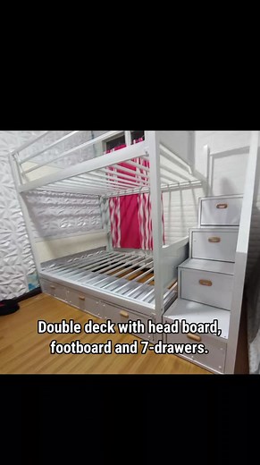Double deck with head board, footboard and 7 drawers.❤️ | EdiZone vlog