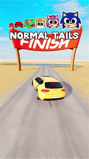 Big & Small SONIC CARS vs Giant Water Lakes